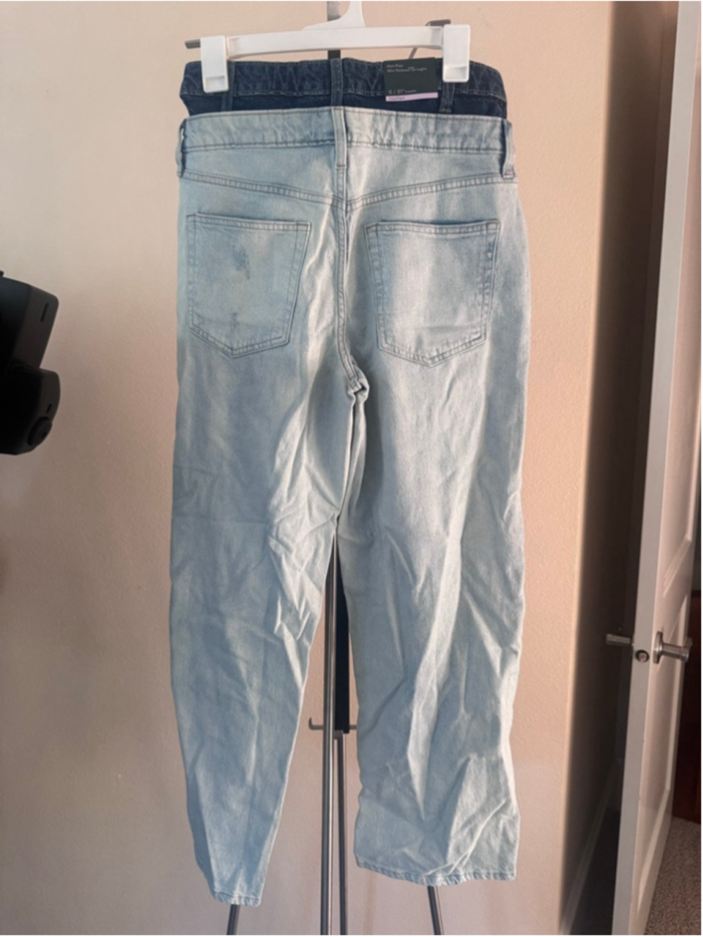 Wild Fable Jeans Double Removable Waistband 90s Relaxed Straight Mid Rise Size 6 - Picture 8 of 14